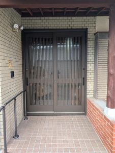 LIXIL　リシェント玄関引戸でONEDAYリフォーム　大川市戸建て