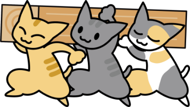 サケミのマスコット はたらきねこ